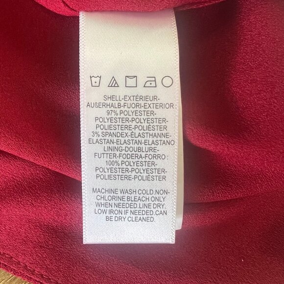 Dress The Population Tiffany One-Shoulder Midi Dress Garnet Red Size XL NWT - Picture 13 of 16